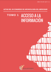 XII Congresso de Arquivologia do Mercosul Tomo 1 - Acceso a la información